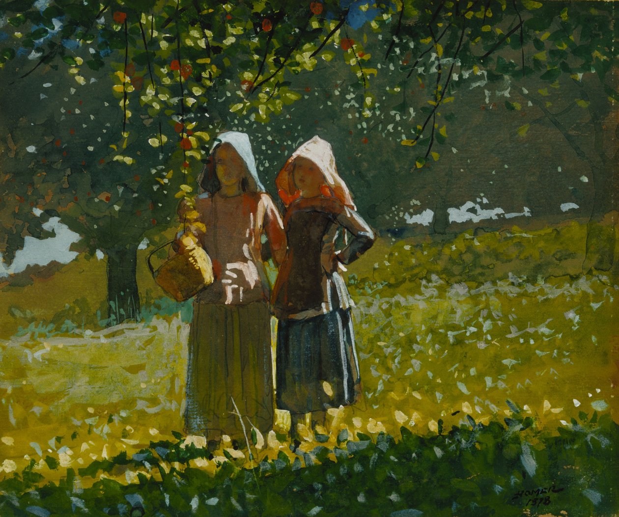 Raccolta delle mele da Winslow Homer