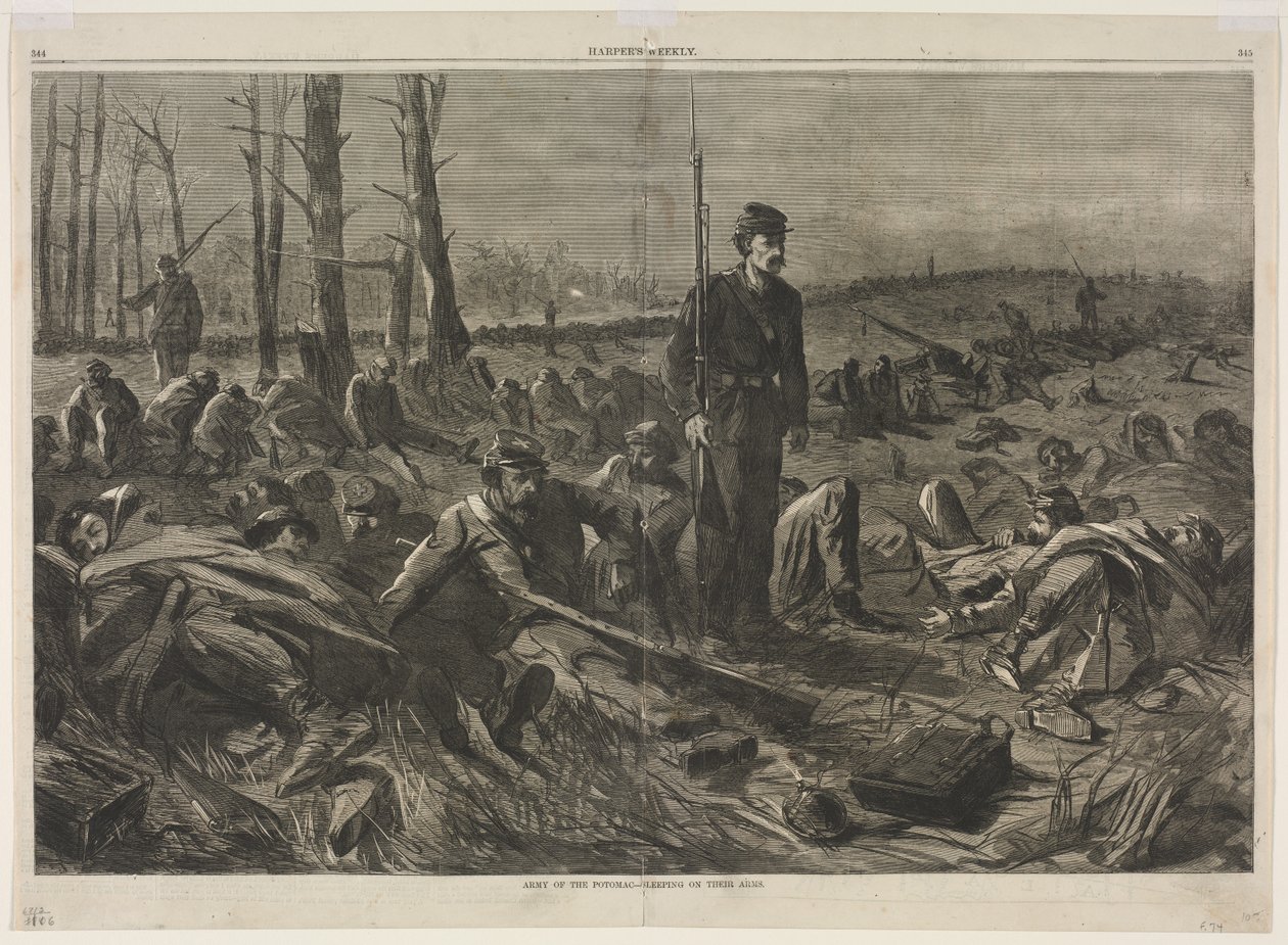 Esercito del Potomac - Dormendo sulle armi da Winslow Homer