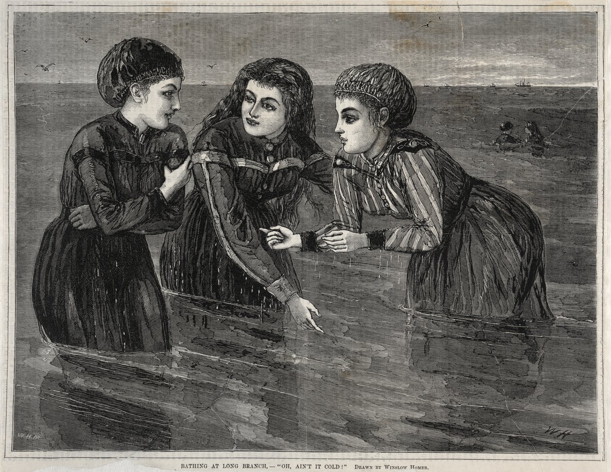 In bagno a Long Branch: «Oh, che freddo!» da Winslow Homer