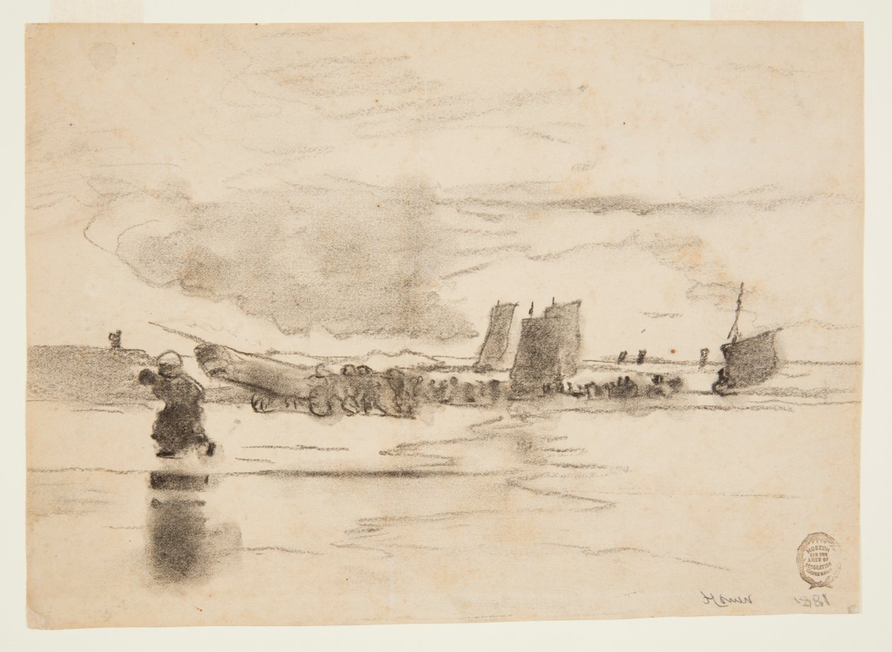 Spiaggia a bassa marea, Cullercoats, Inghilterra da Winslow Homer