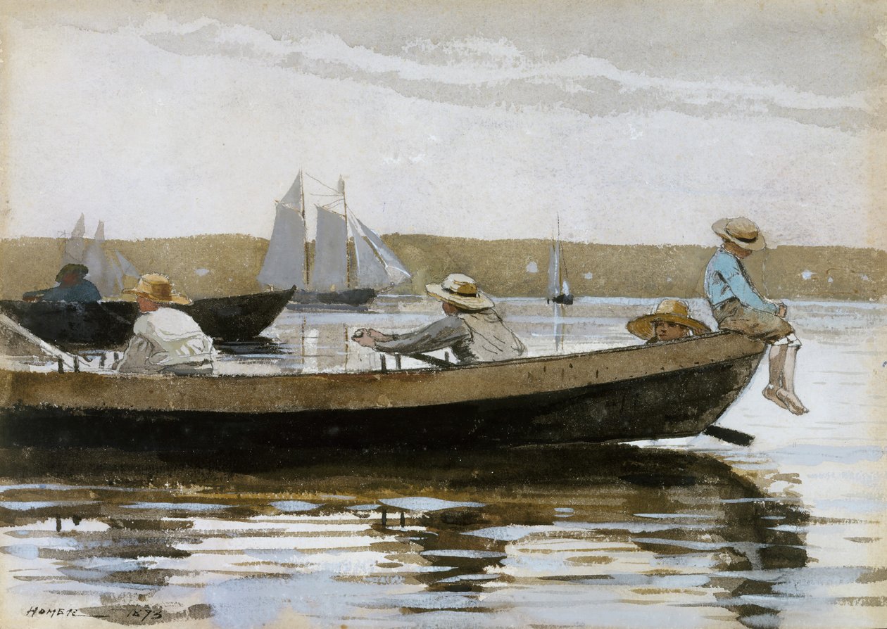 Ragazzi in una dory da Winslow Homer
