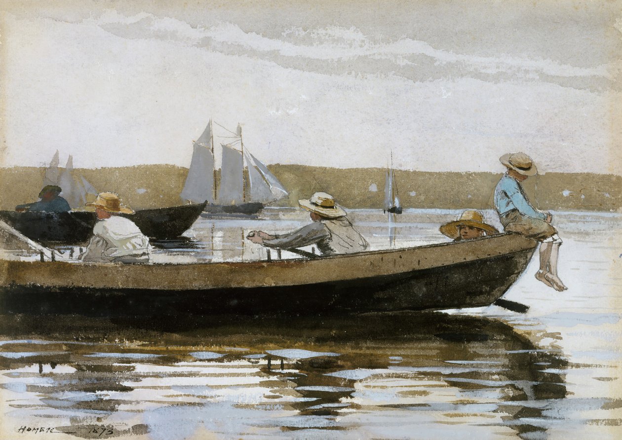 Ragazzi in una dory, 1873 da Winslow Homer