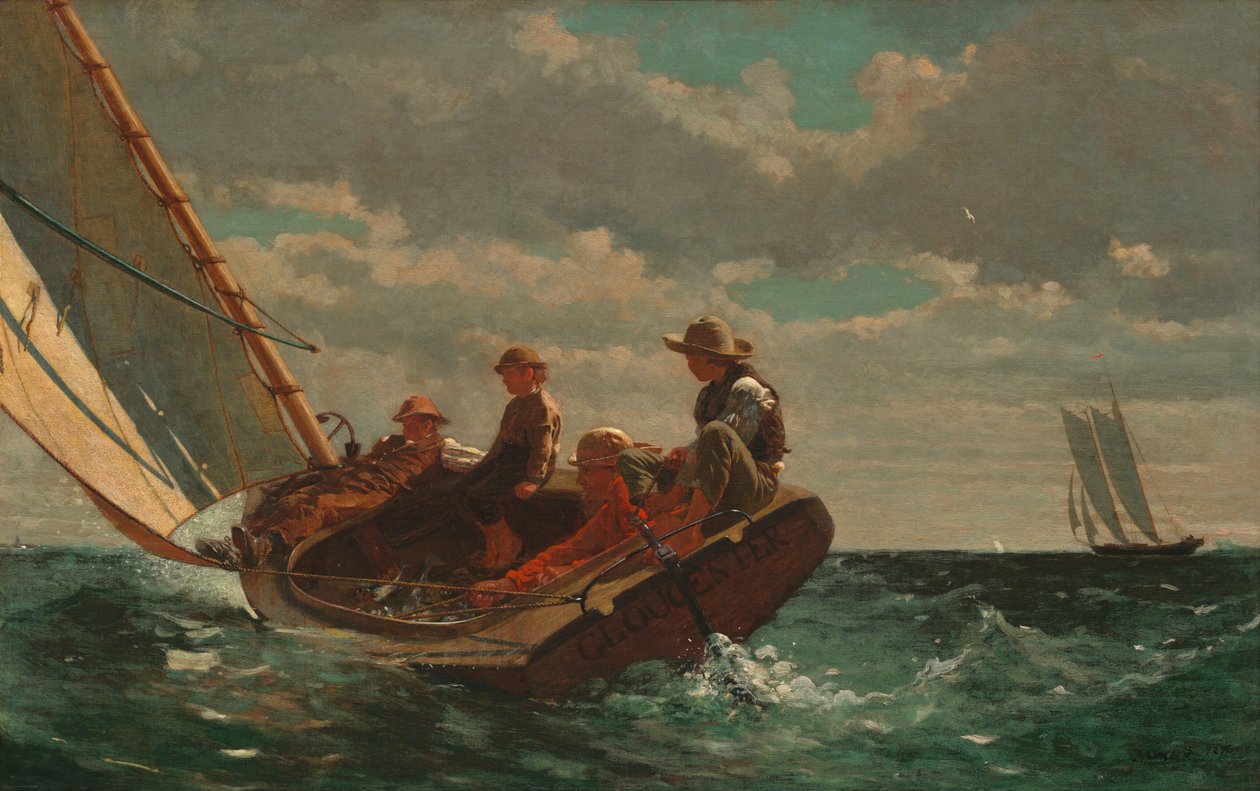 Breezing Up (Un vento favorevole) da Winslow Homer