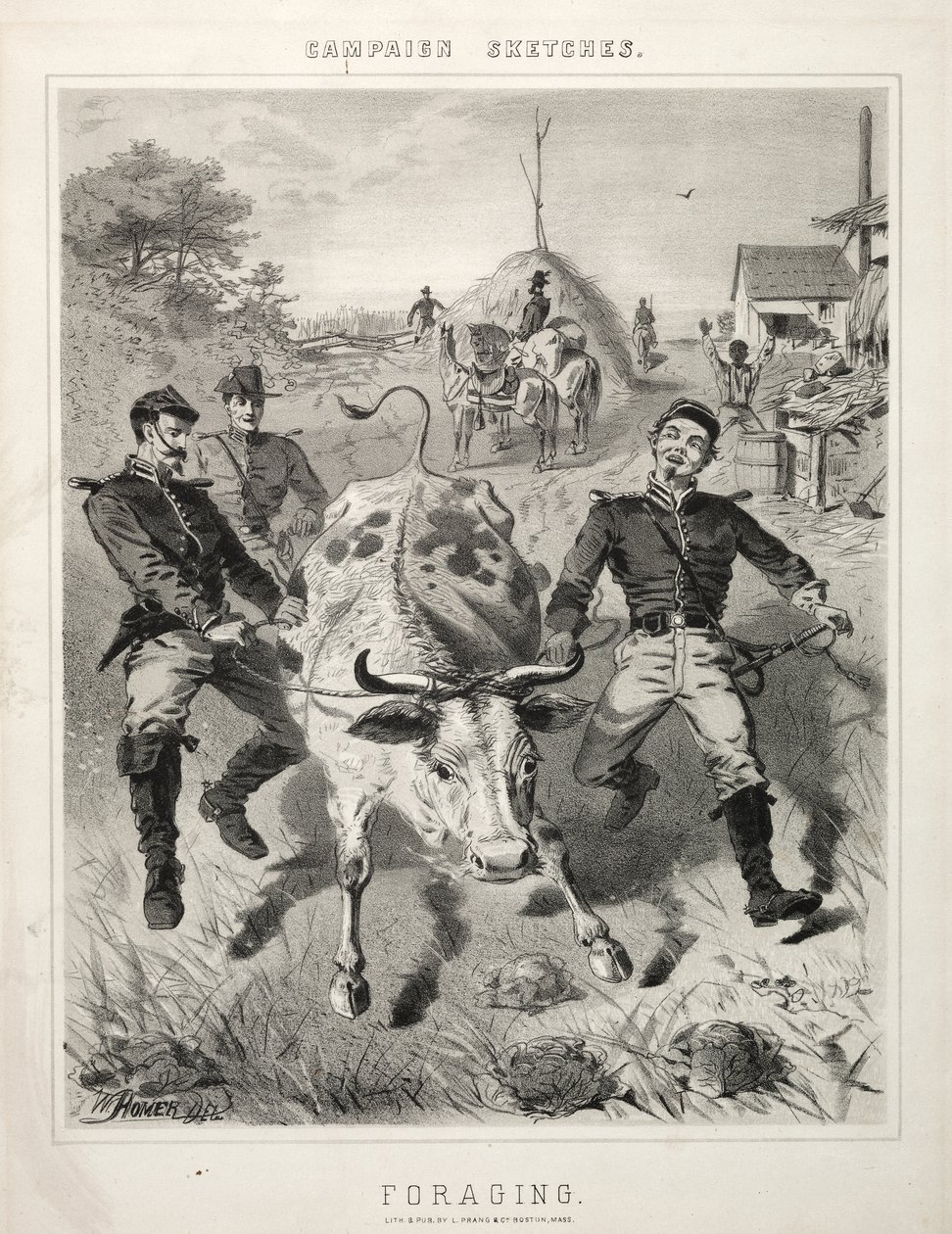Schizzi di campagna: foraggiamento da Winslow Homer