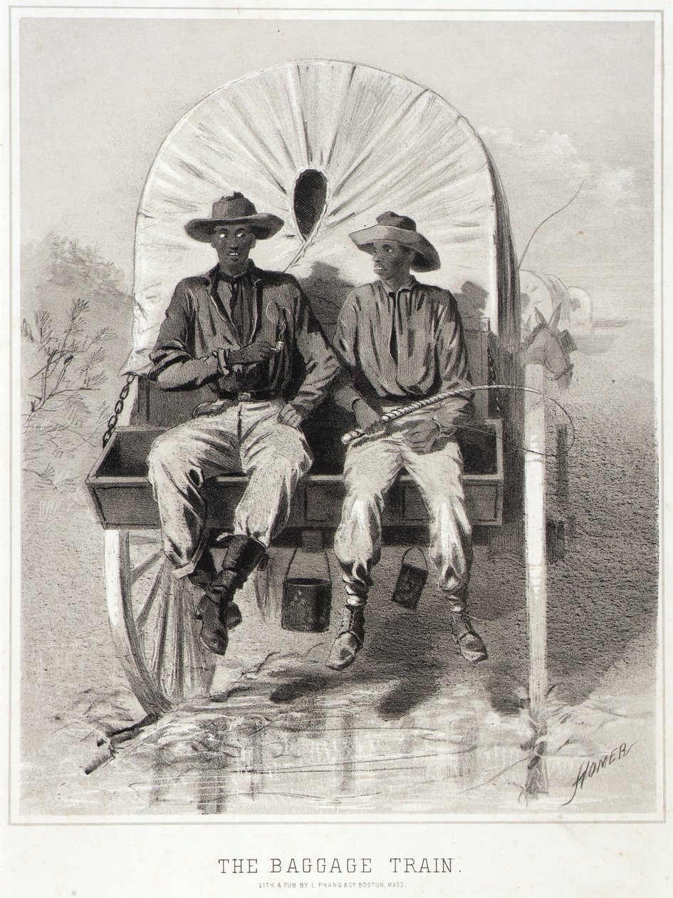 Schizzi della campagna elettorale: Il treno dei bagagli da Winslow Homer