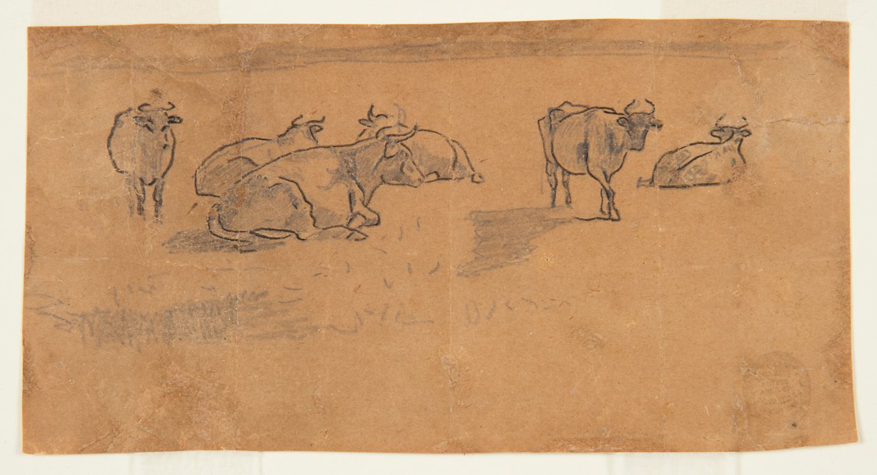 Mucche in un Pascolo da Winslow Homer