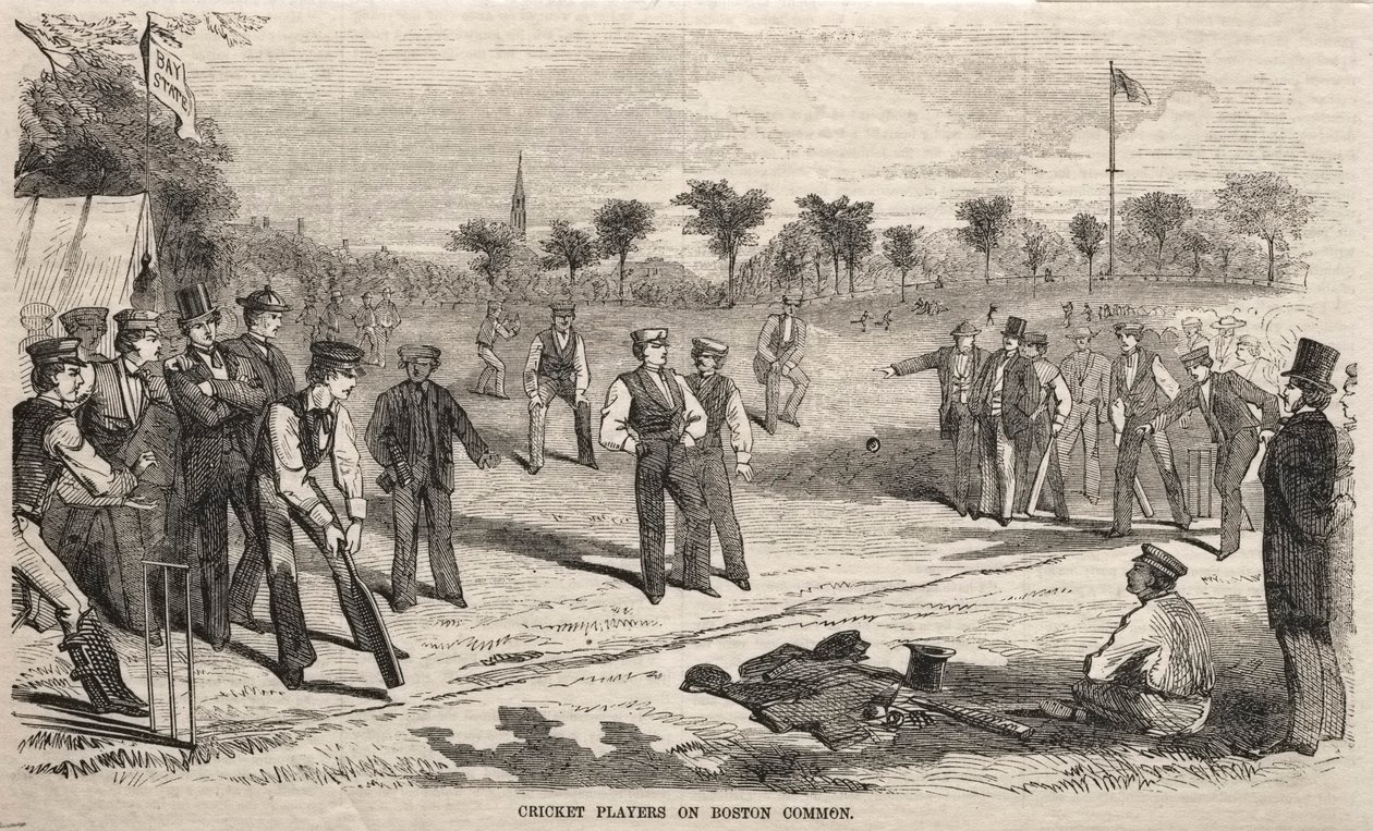 Giocatori di cricket sul Boston Common da Winslow Homer