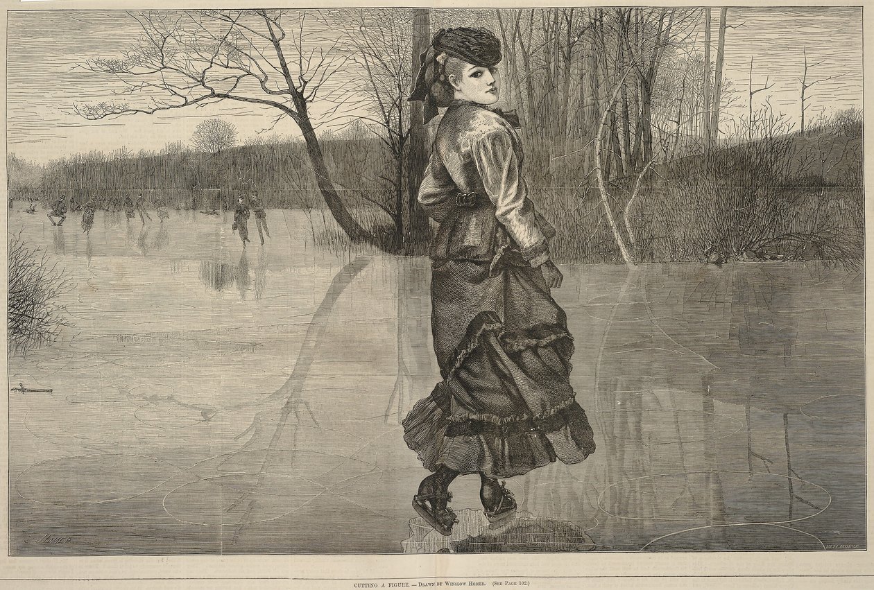 Tagliare una figura, da Ogni sabato, 4 febbraio 1871 da Winslow Homer