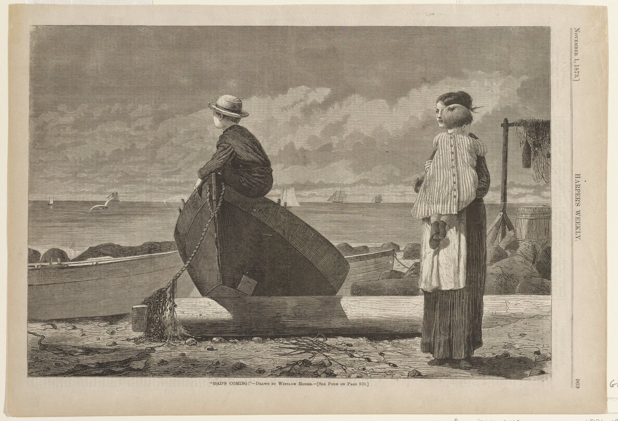 Papà sta arrivando da Winslow Homer