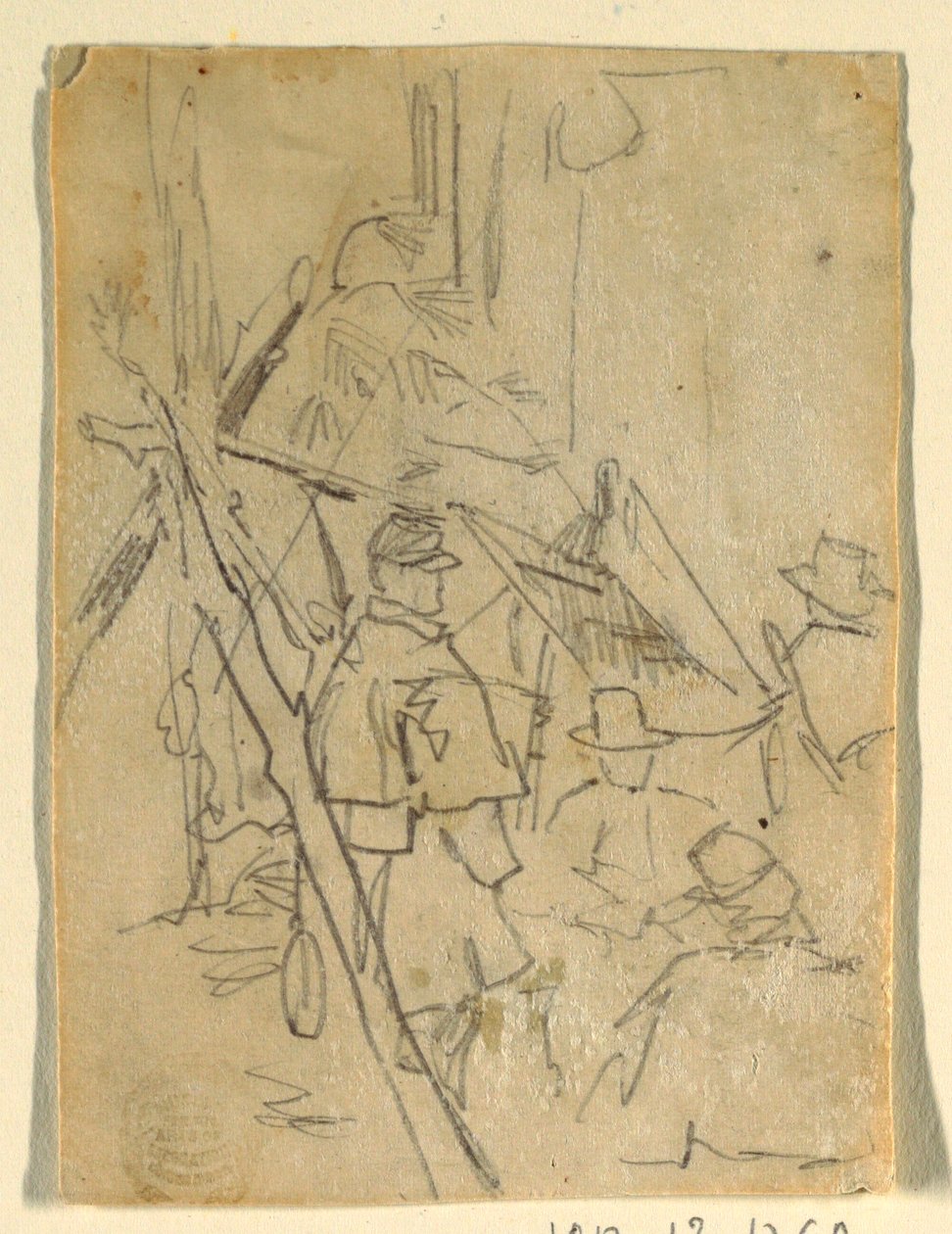 Disegno, un accampamento dell