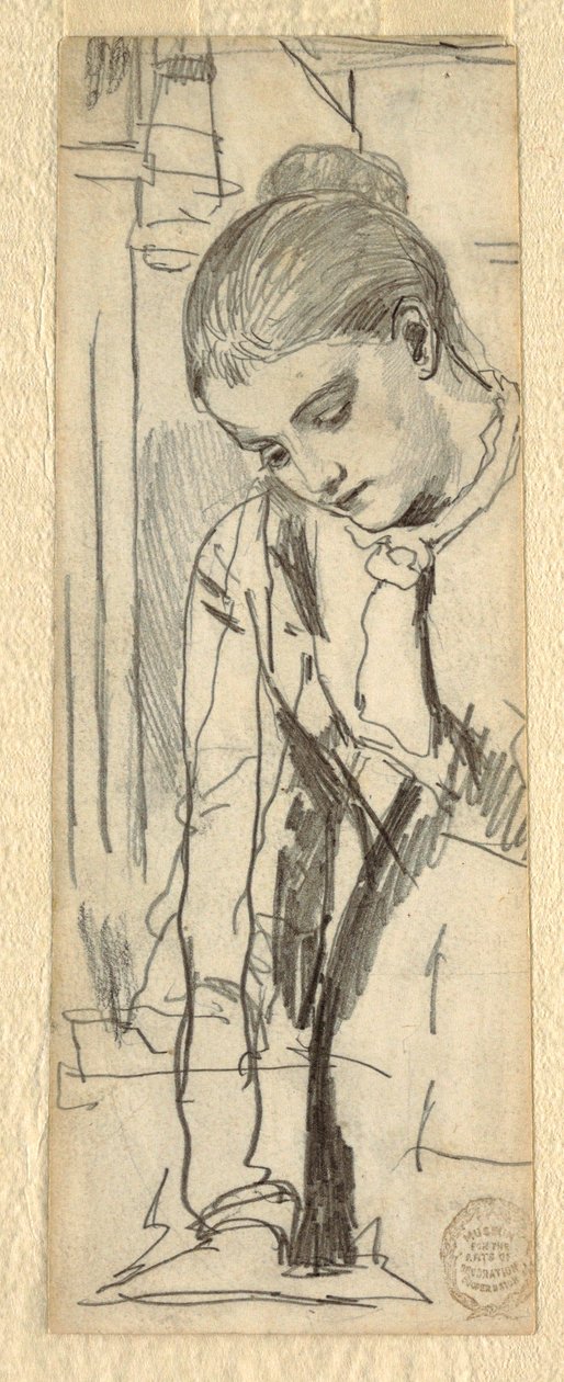 Disegno, Figura di donna, 1870-80 da Winslow Homer