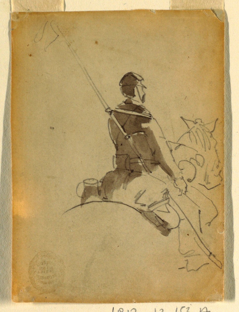 Disegno, lanciere a cavallo, 1862 da Winslow Homer