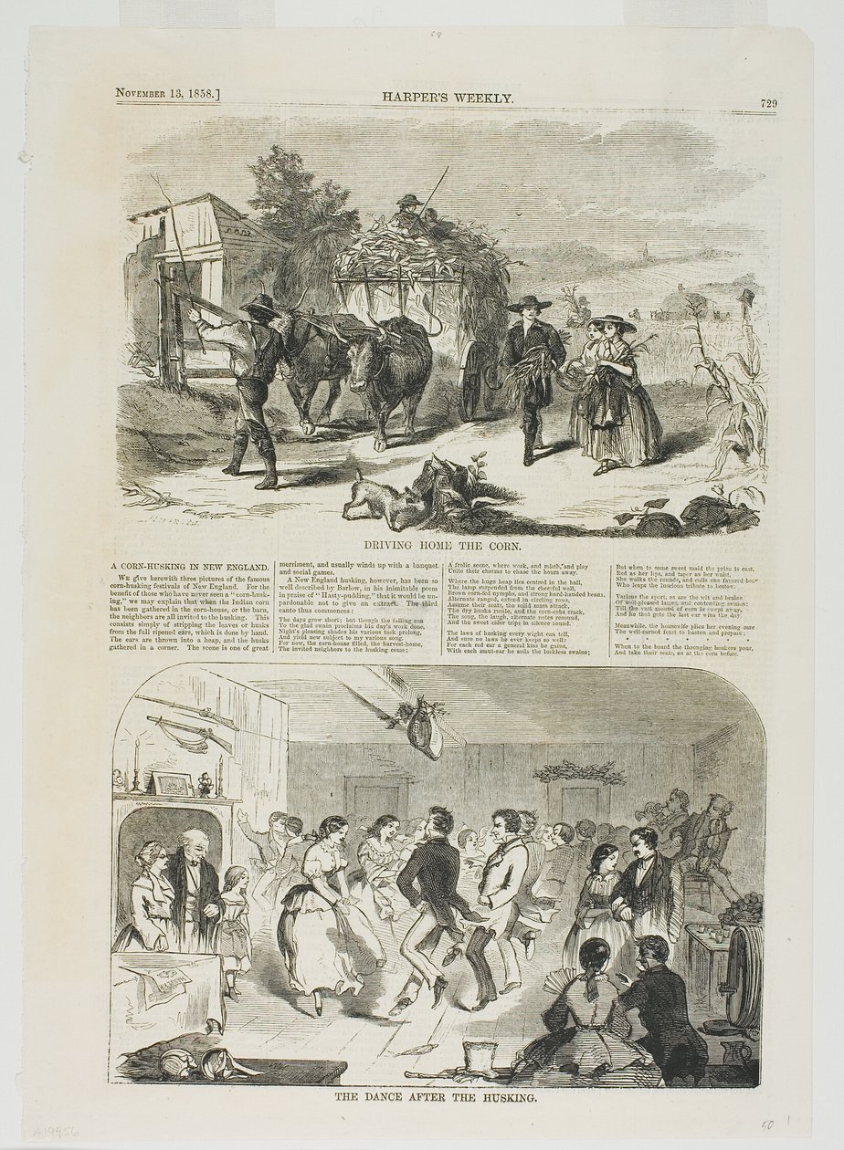 Guidare a casa il mais e Il ballo dopo la semina da Winslow Homer