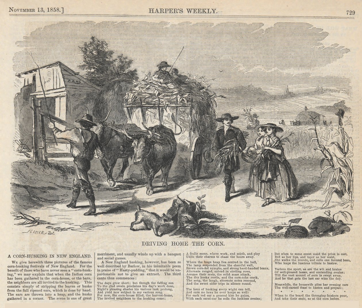 Portando a casa il grano, da Harper da Winslow Homer