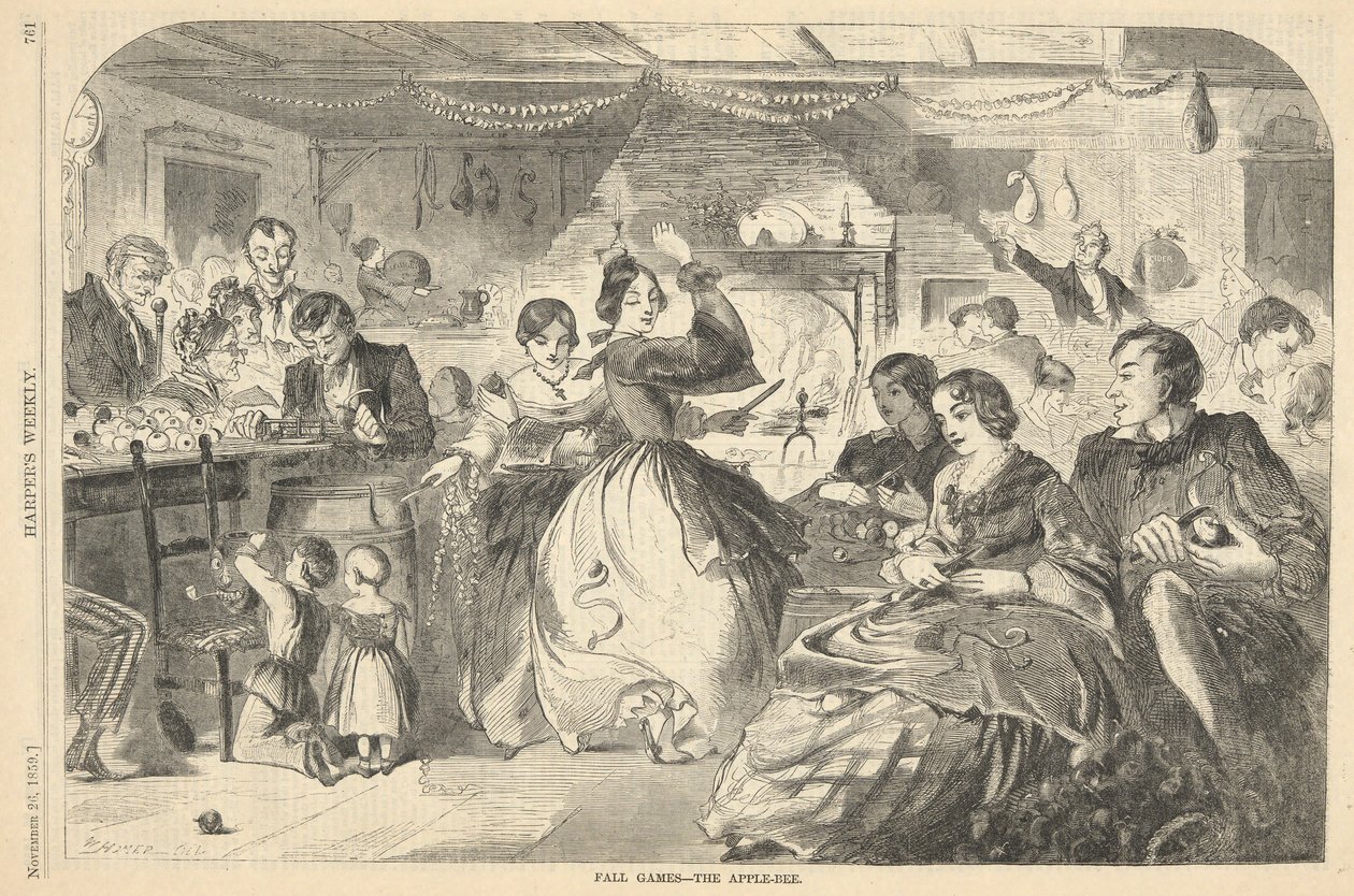 Giochi autunnali - La mela, da Harper da Winslow Homer