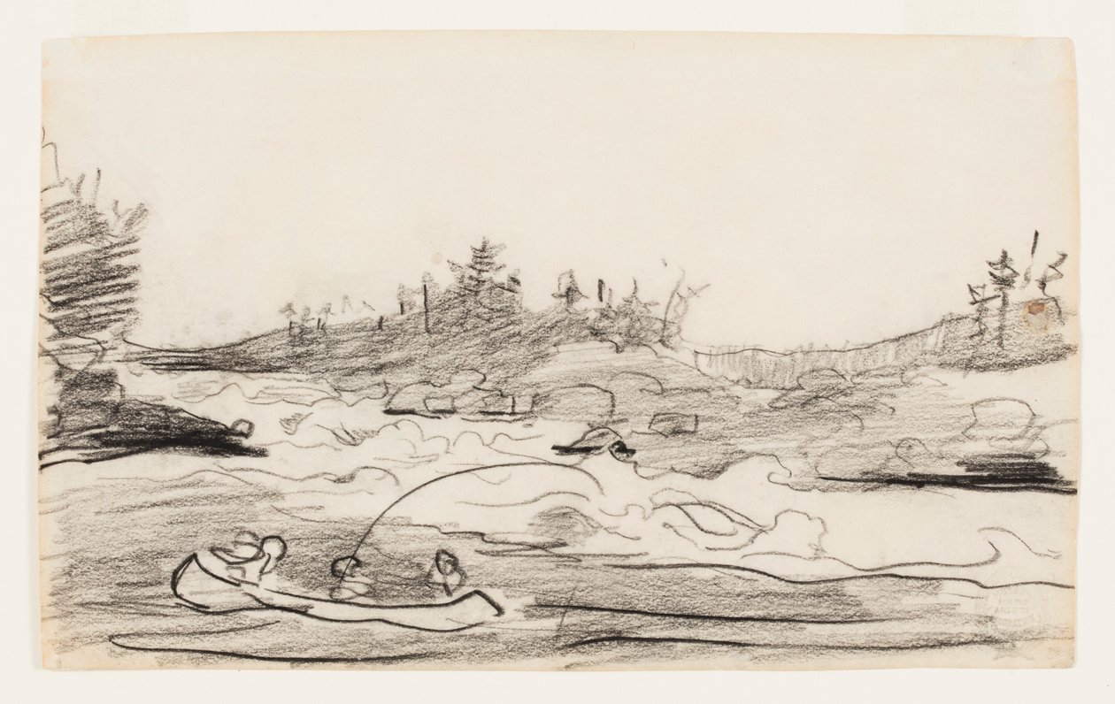 Pescatori nelle rapide da Winslow Homer