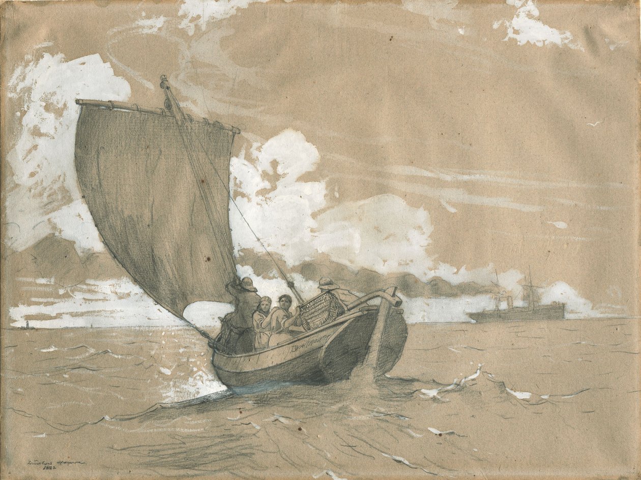 Pesca al largo di Scarborough da Winslow Homer