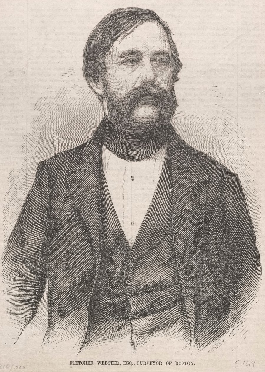 Fletcher Webster, Esq., Surveyor di Boston, 1859 da Winslow Homer