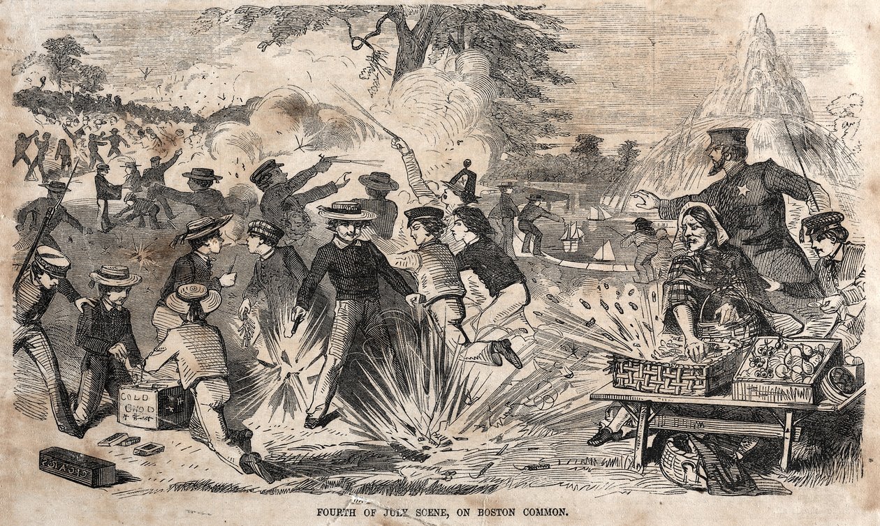 Scena del 4 luglio al Boston Common da Winslow Homer