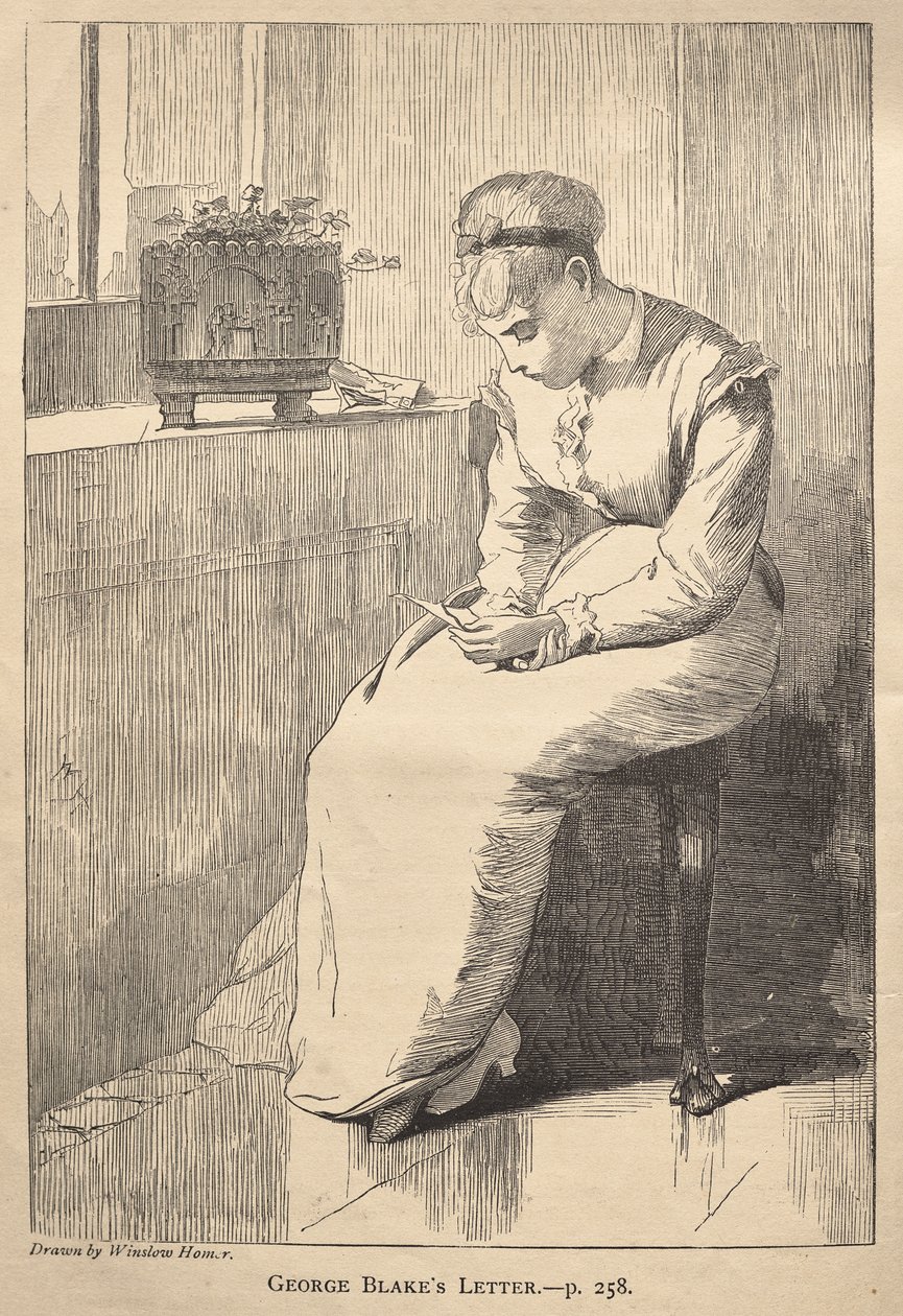 Lettera di George Blake da Winslow Homer