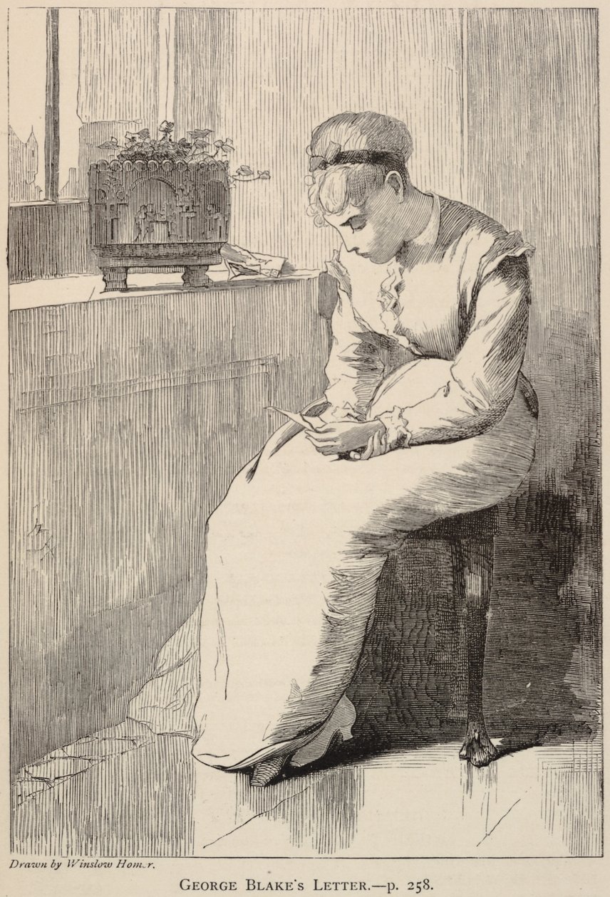Lettera di George Blake, da La Galassia, gennaio 1870 da Winslow Homer
