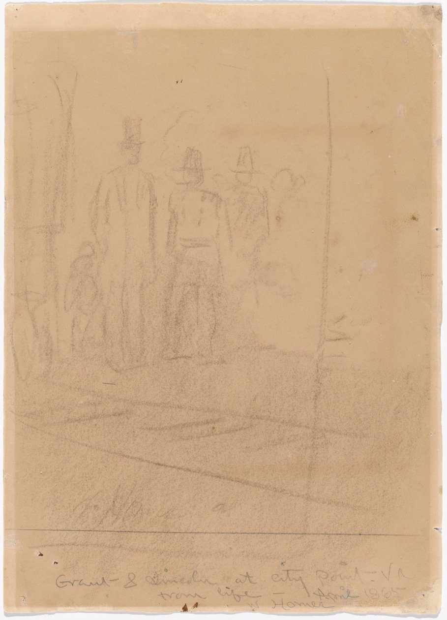 Grant e Lincoln a City Point, Virginia da Winslow Homer