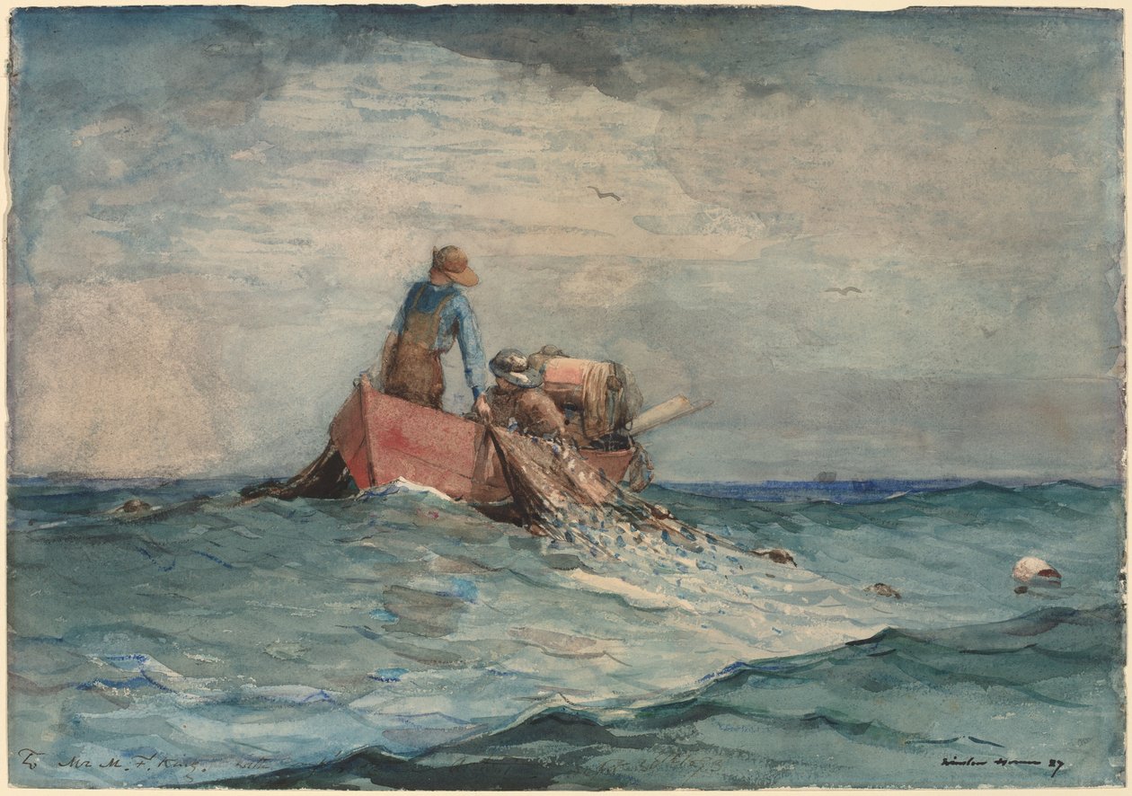 Tirare le reti da Winslow Homer