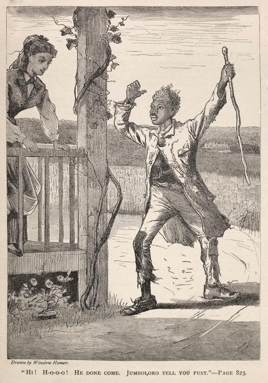 "Ciao! H-O-O-O!  È venuto.  Jumboloro te lo dice prima". da Winslow Homer