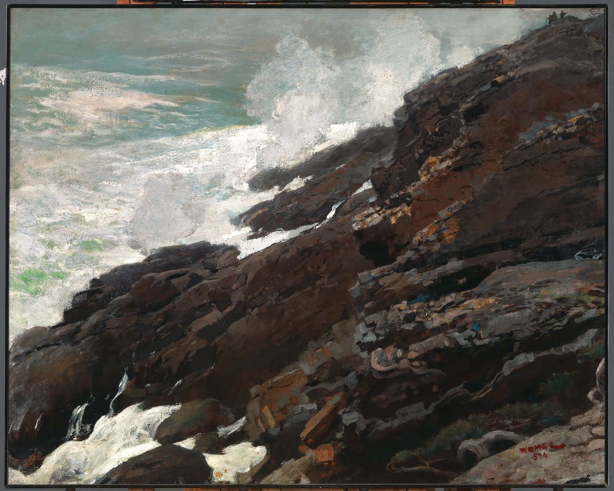 Alta scogliera, costa del Maine da Winslow Homer