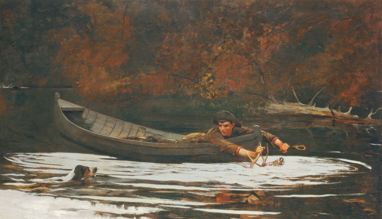 Cane e cacciatore, 1892 da Winslow Homer