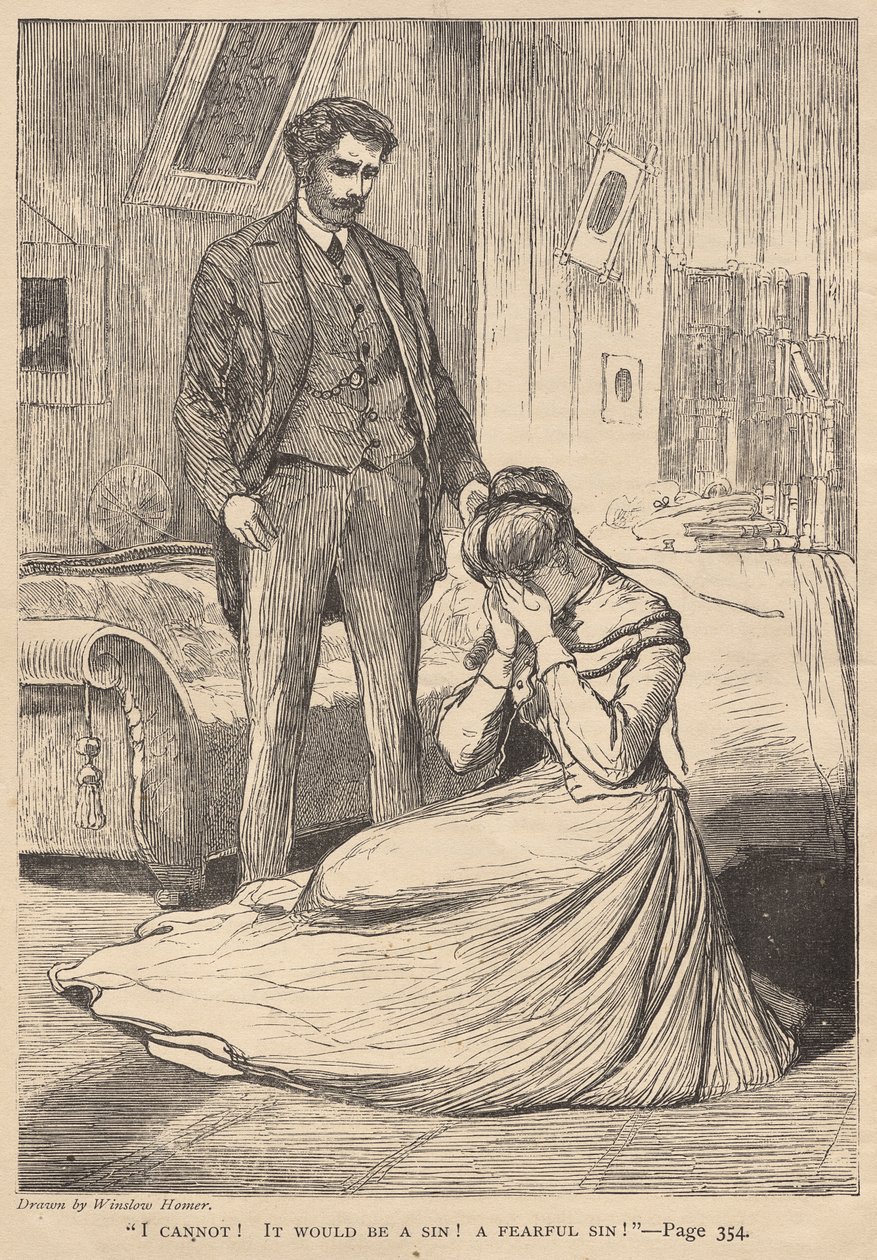 "Non posso!  Sarebbe un peccato!  Un peccato spaventoso!". da Winslow Homer