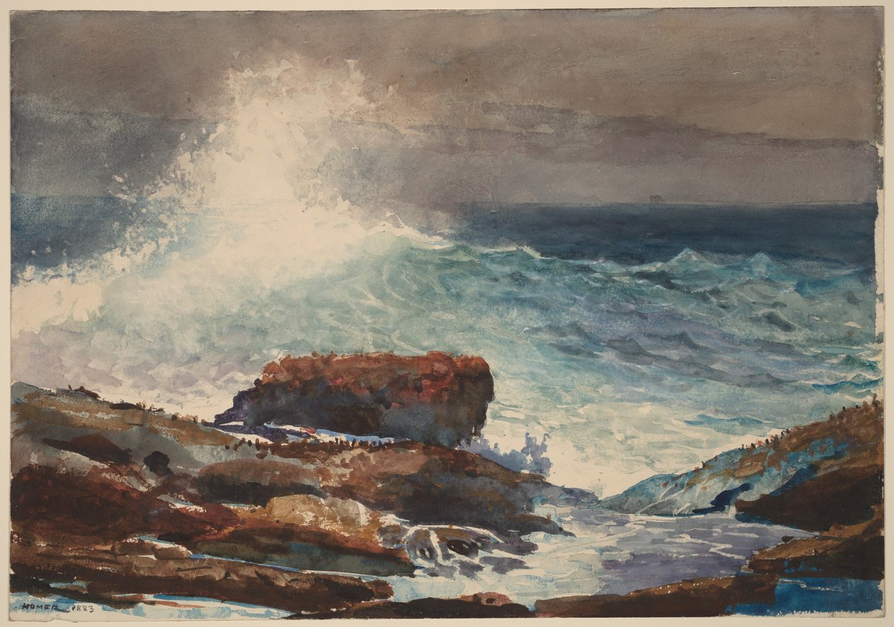 Marea montante, Scarboro, Maine da Winslow Homer