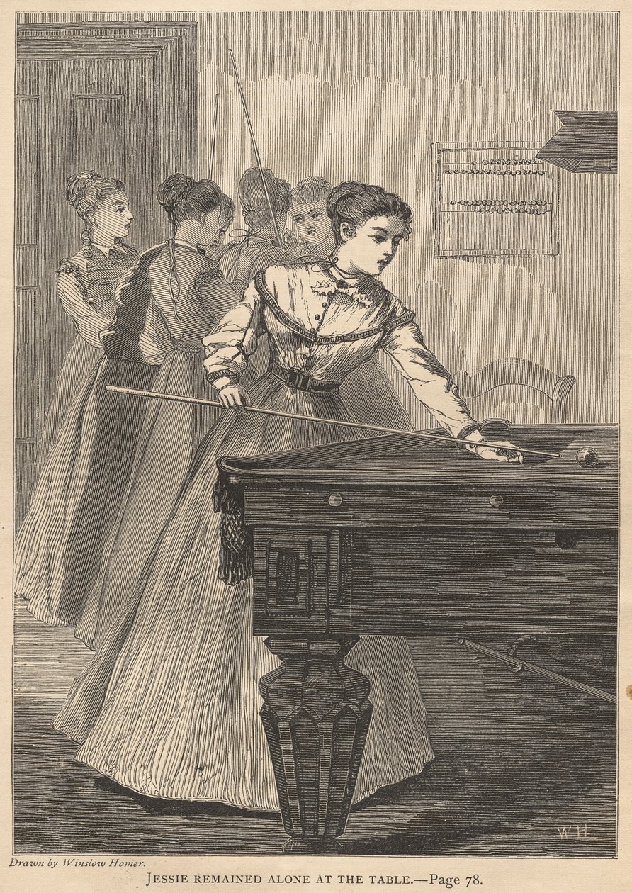 Jessie rimase da sola a tavola da Winslow Homer
