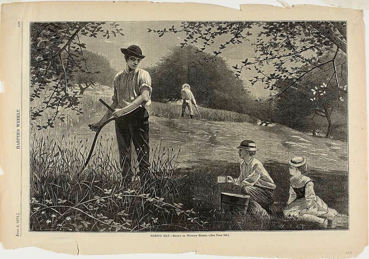 Fare il fieno da Winslow Homer