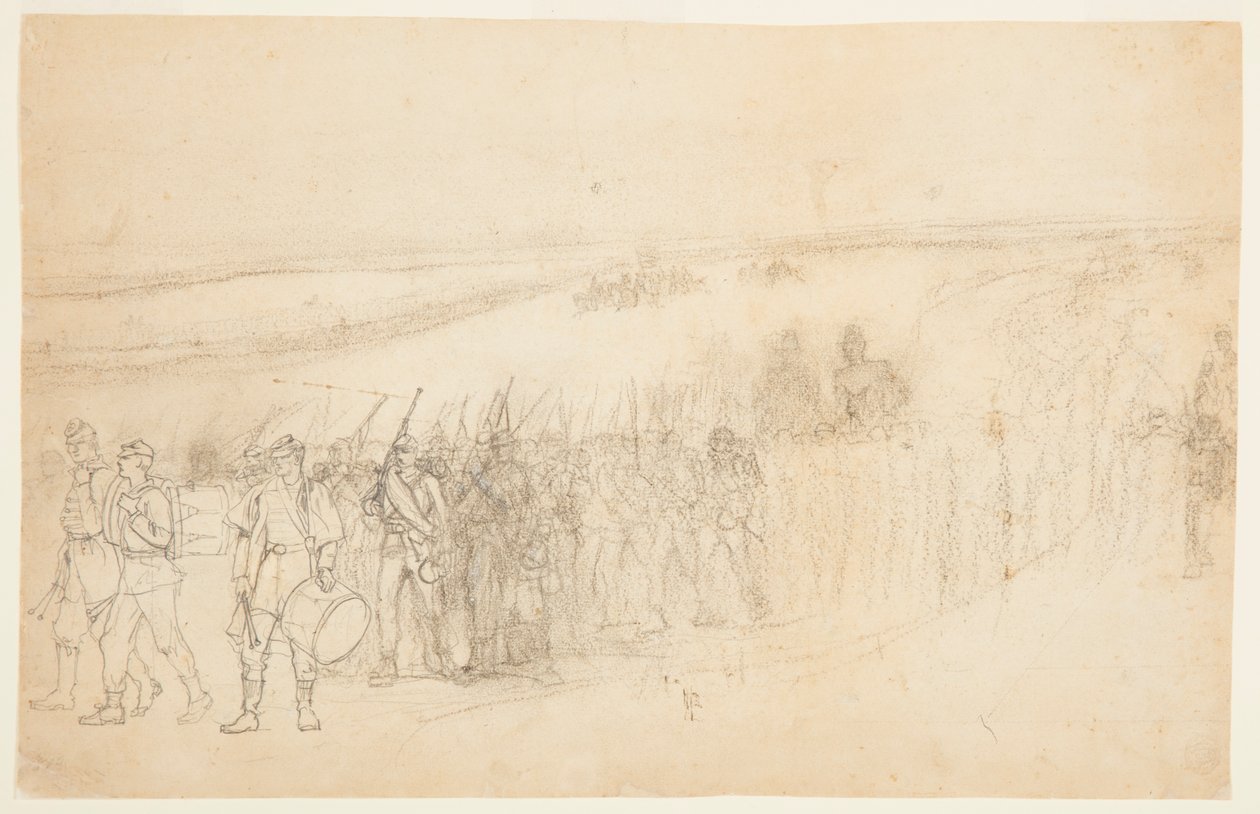 Colonna di fanteria in marcia da Winslow Homer