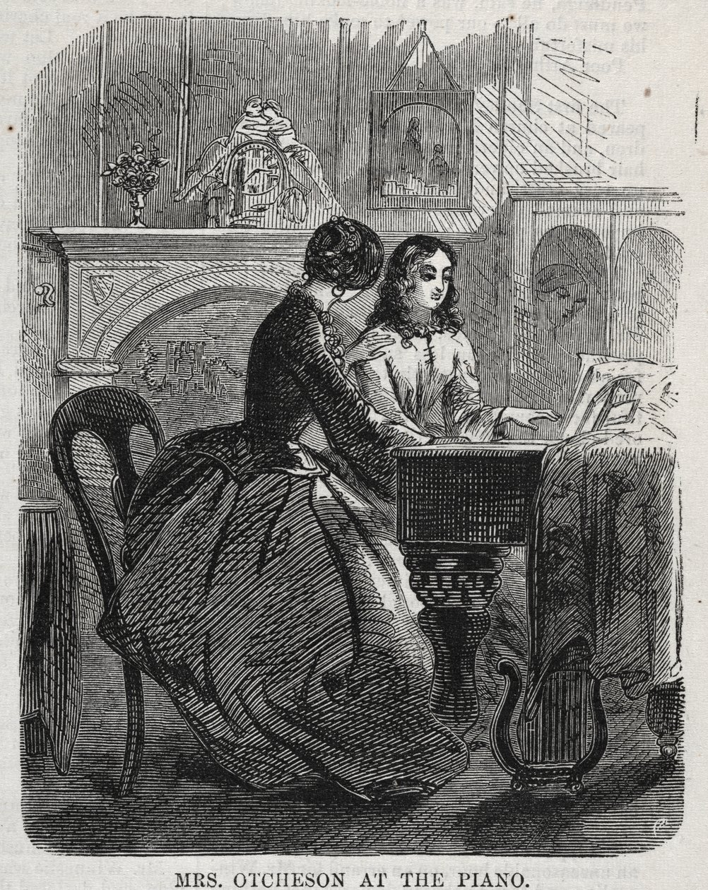 La signora Otcheson al pianoforte da Winslow Homer