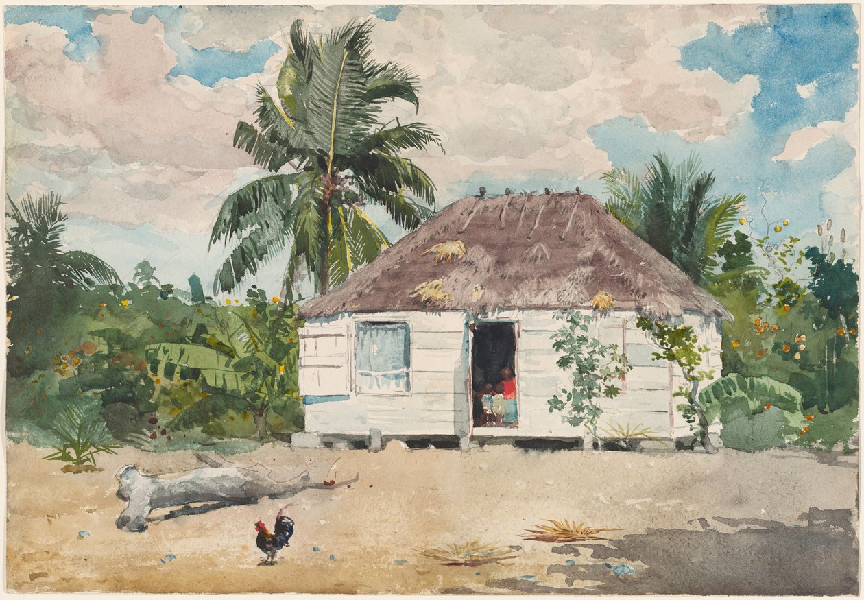 Capanna indigena a Nassau da Winslow Homer