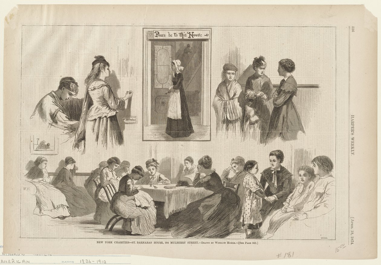 Opere di beneficenza di New York - St. Barnabas House da Winslow Homer