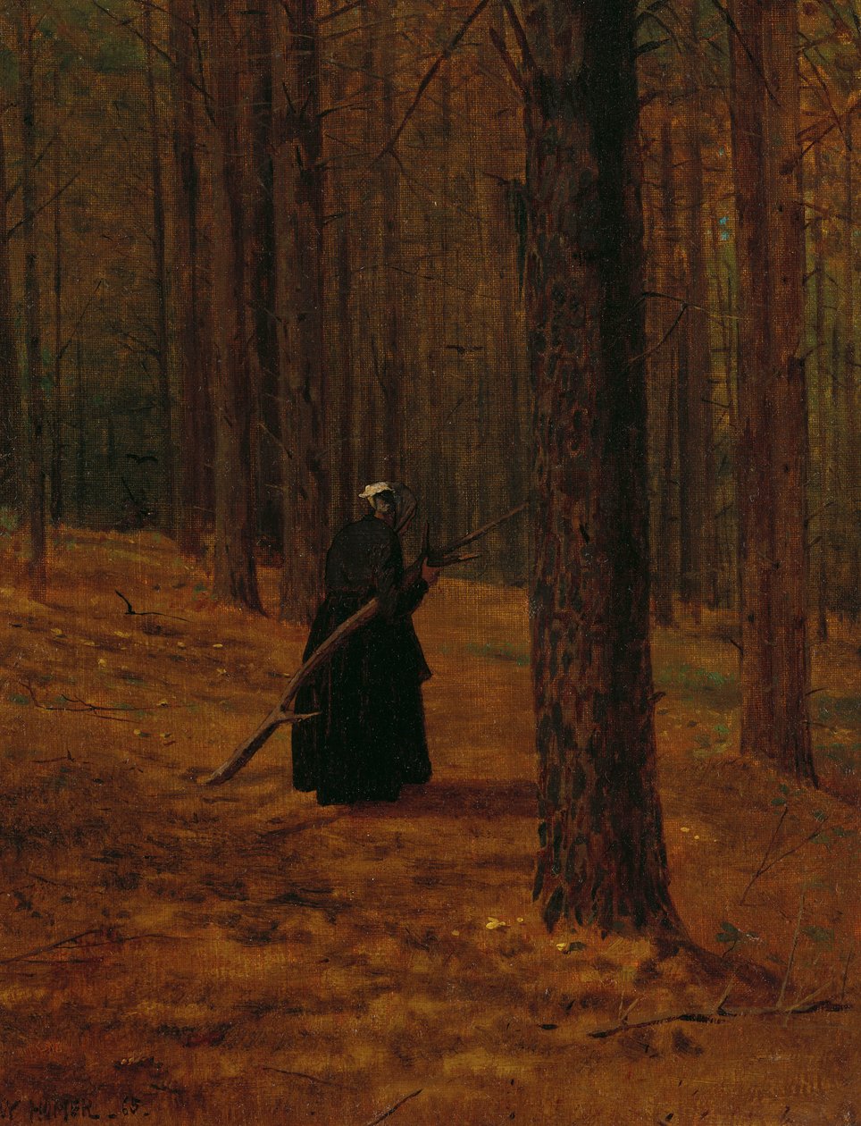 Vecchia donna che raccoglie rami, 1865 da Winslow Homer