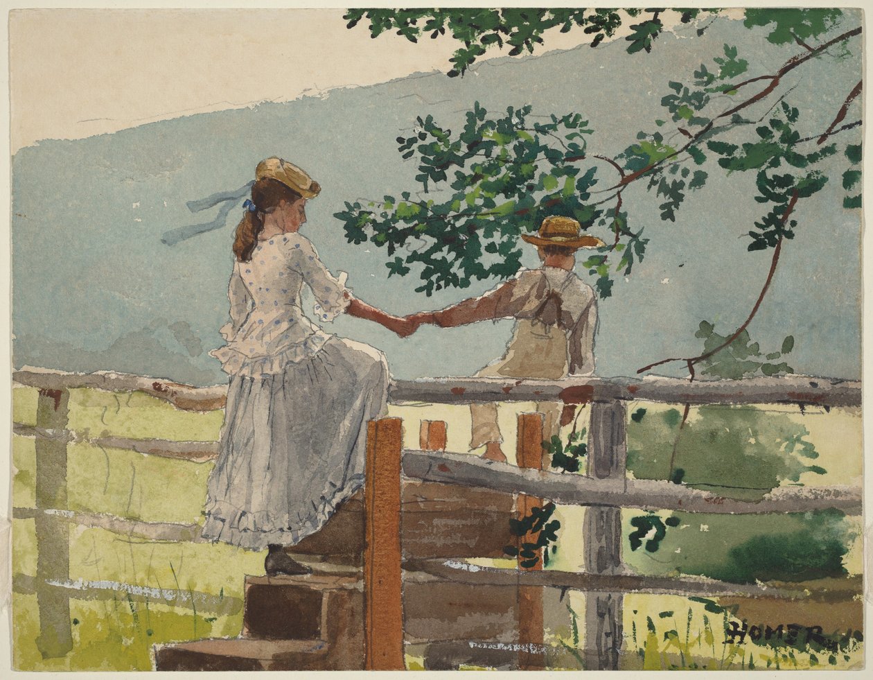 Sul passaggio nella staccionata da Winslow Homer