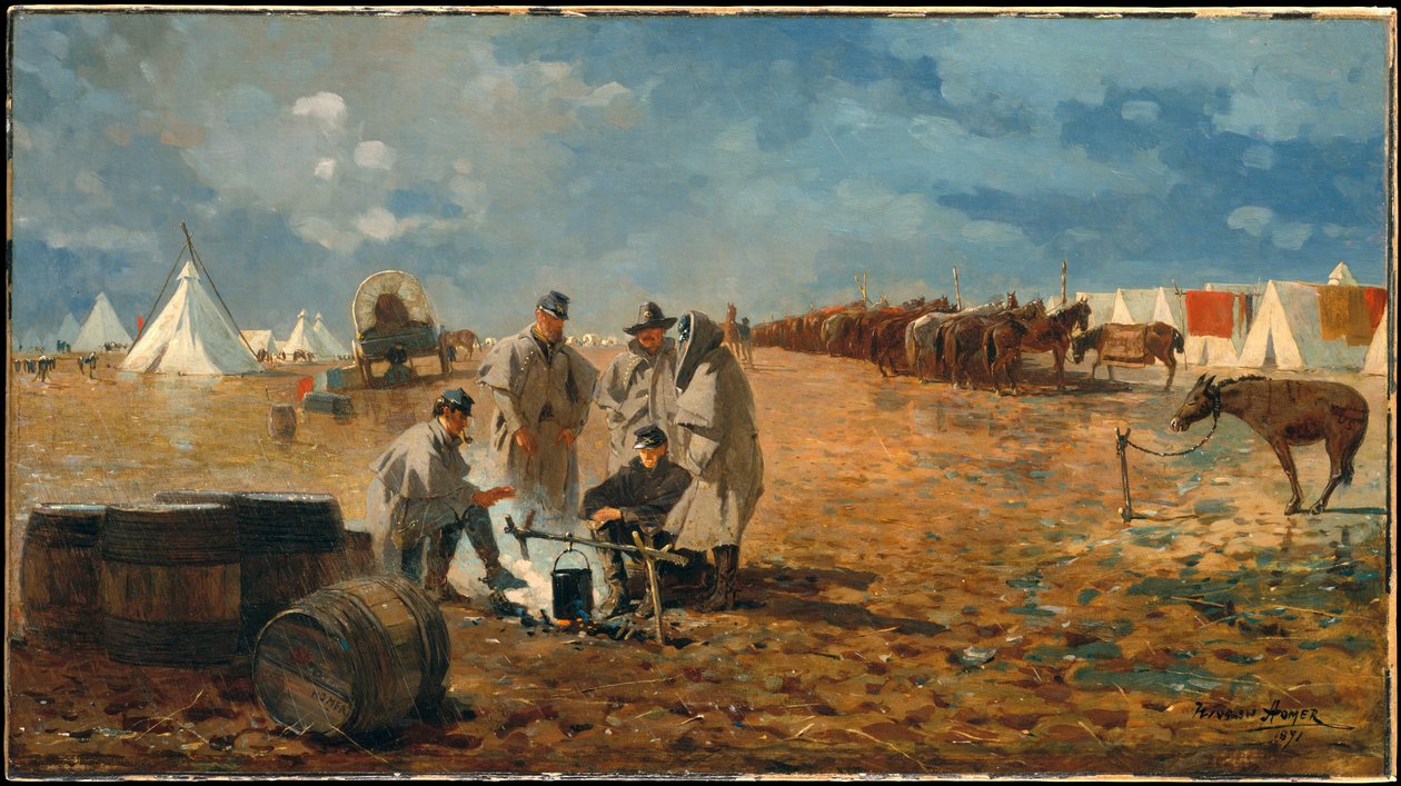 Giornata piovosa al campo da Winslow Homer
