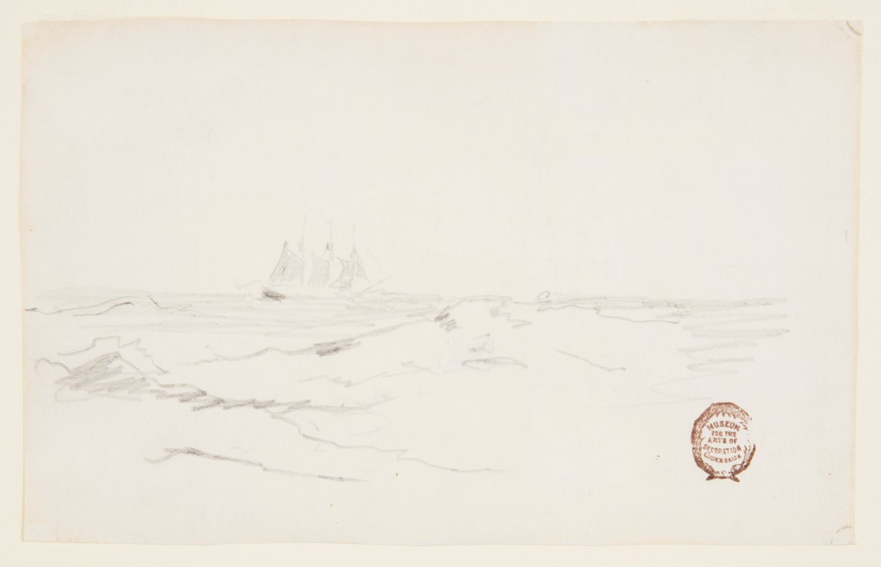 Schooner vicino a una costa rocciosa da Winslow Homer