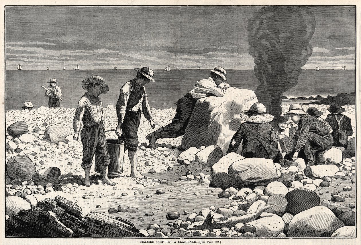 Schizzi dal mare - Una grigliata di vongole da Winslow Homer