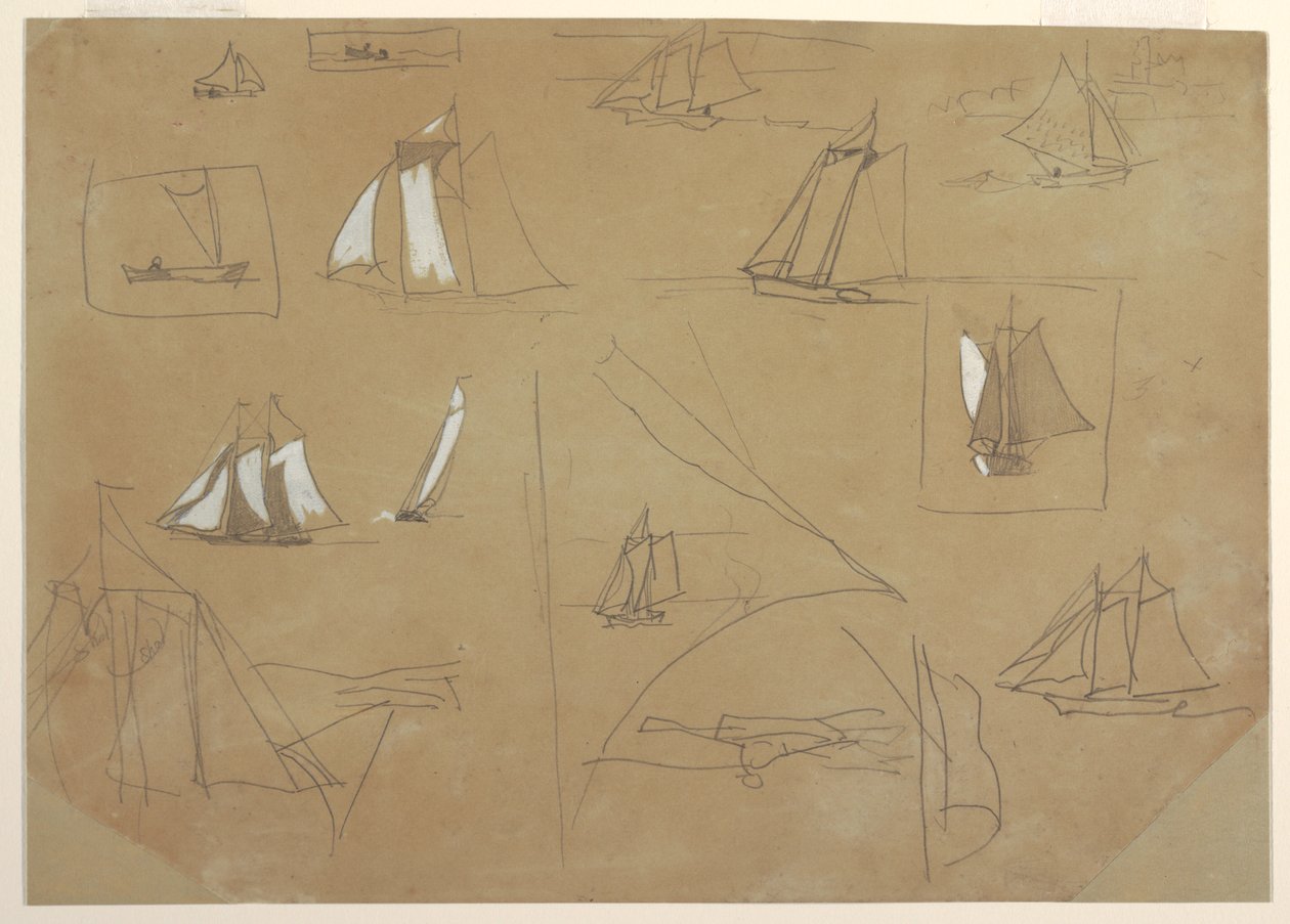 Schizzi di barche a vela da Winslow Homer