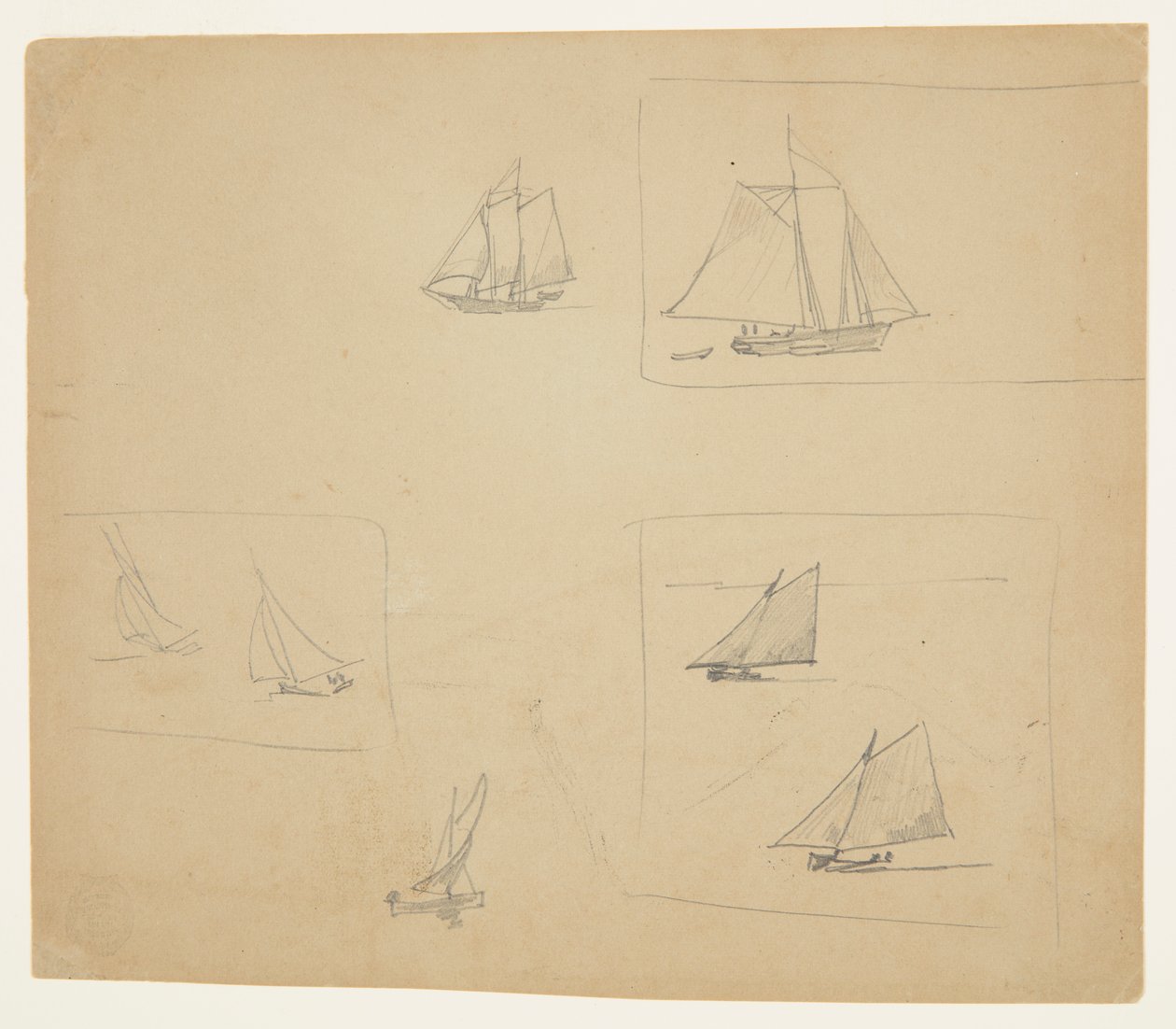 Schizzi di Imbarcazioni a Vela da Winslow Homer