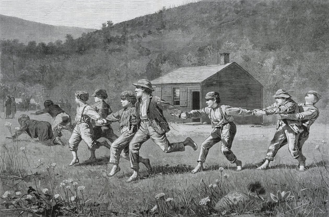 Snap-the-Whip, da Harpers Weekly, 20 settembre 1873 da Winslow Homer