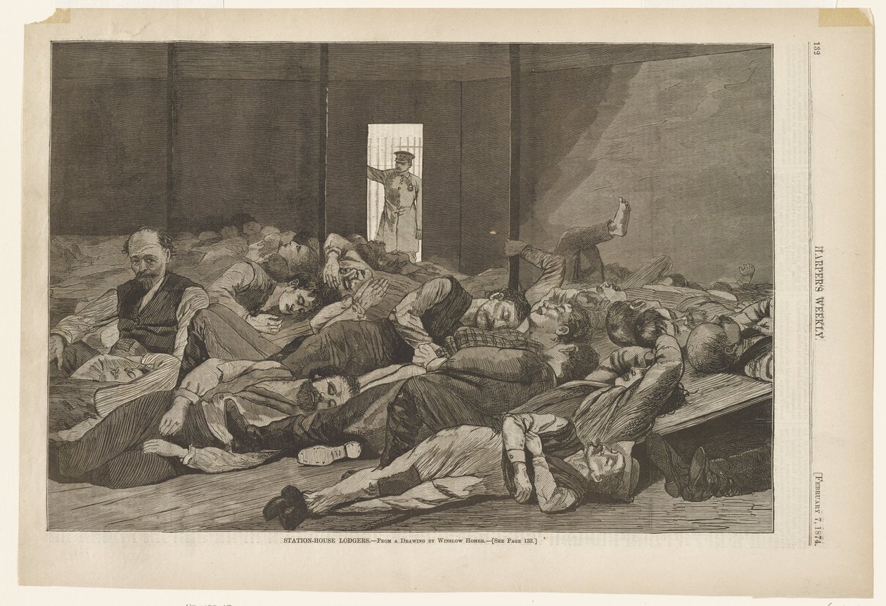 Pensionanti nella casa della stazione da Winslow Homer