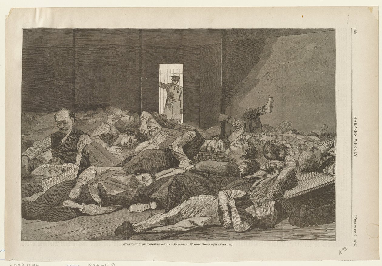 Ospiti pernottanti nella stazione da Winslow Homer