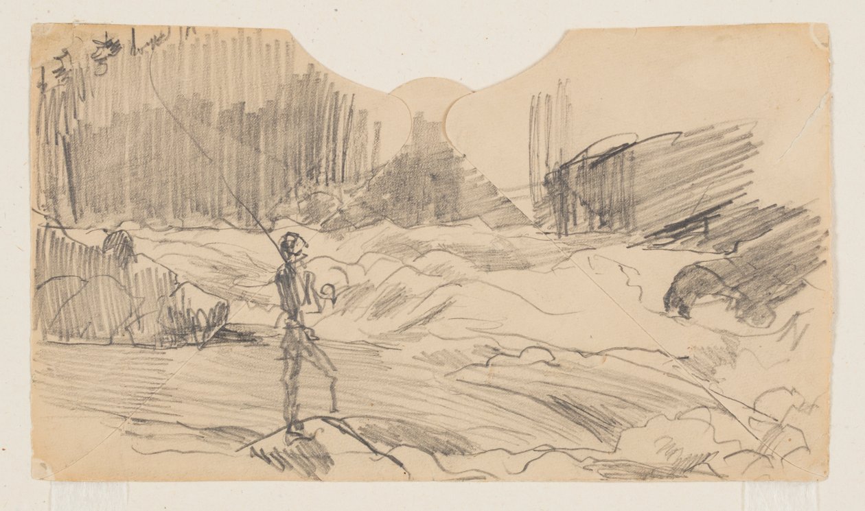 Studio per "Pesca di Ouananiche," Lago St. John da Winslow Homer