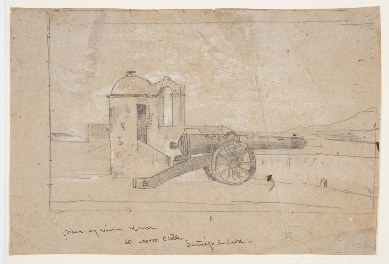 Studio per "Faro, Ingresso del Porto, Santiago de Cuba" da Winslow Homer